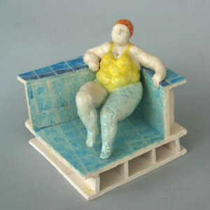 Pool 2, Schwimmbad Keramik Badende