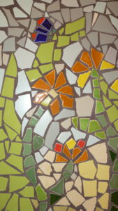 Mosaik, Bruchfliesen, Fliesenbild Küche Bad Gestaltung, Kunst am Bau