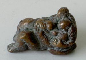 Familie Bronze Mutter Vater Kind