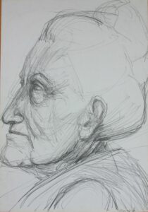 Zeichnung Bleistiftzeichnung Portrait, Kopf