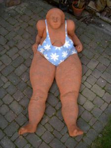 Badende Skulptur Keramik Kunst