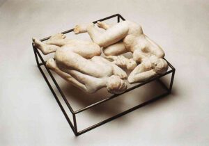 Familie Gruppe Mutter Vater Kind Baby schlafen