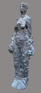 Stehende Bronze Frau expressiv Skulptur